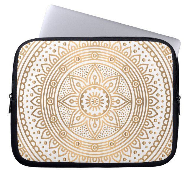 Luxury Mandala 1 Laptop Sleeve (Front)