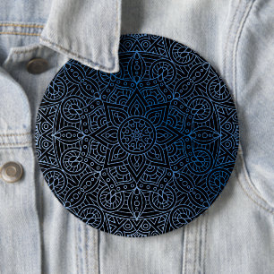 Luxury Mandala 39 6 Inch Round Button