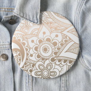 Luxury Mandala 41 6 Inch Round Button