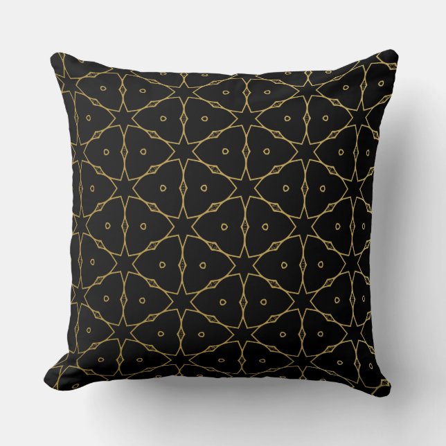Luxury Mandala 51 Throw Pillow (Front)