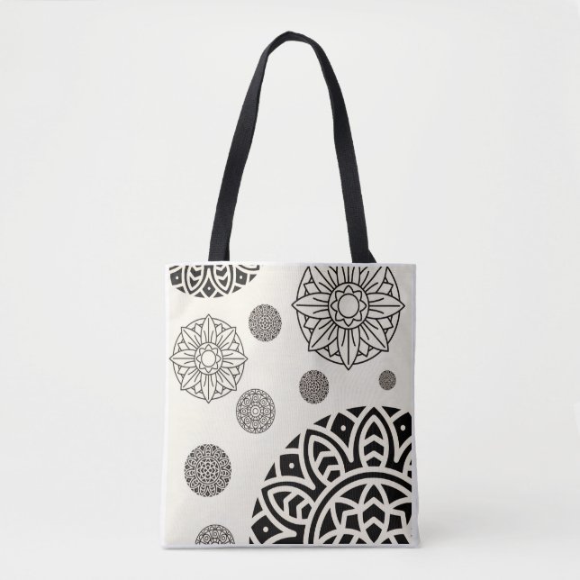 Luxury Mandala Art Shoulder Tote Bag  (Front)