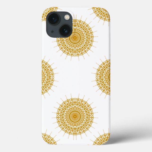 Luxury Mandala Pattern iPhone Case 13 (Back)