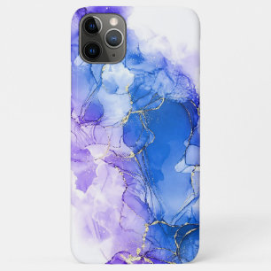 Luxury Marble Blue Silver Glitter iPhone 11 Pro Max Case