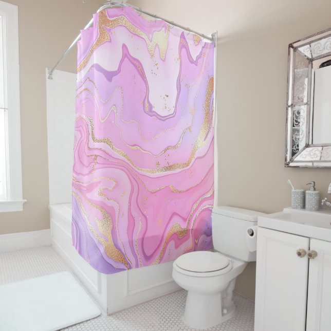 Luxury Marble Glitter Pink Purple Gold (In Situ)