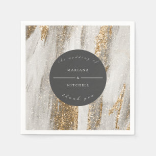 Luxury Marble Gold  white and grey  Napkin