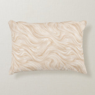 Luxury Marble Swirl Pattern Accent Pillow