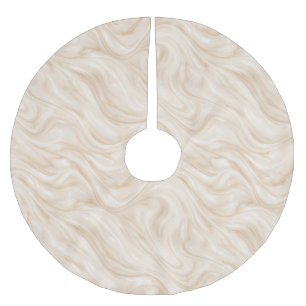Luxury Marble Swirl Pattern Brushed Polyester Tree Skirt