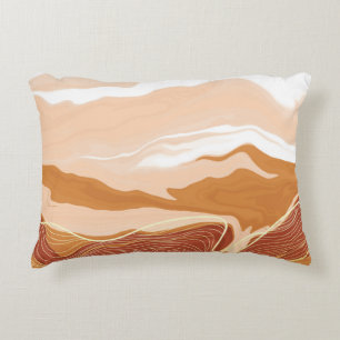 Luxury marble texture background design. Liquid ma Accent Pillow