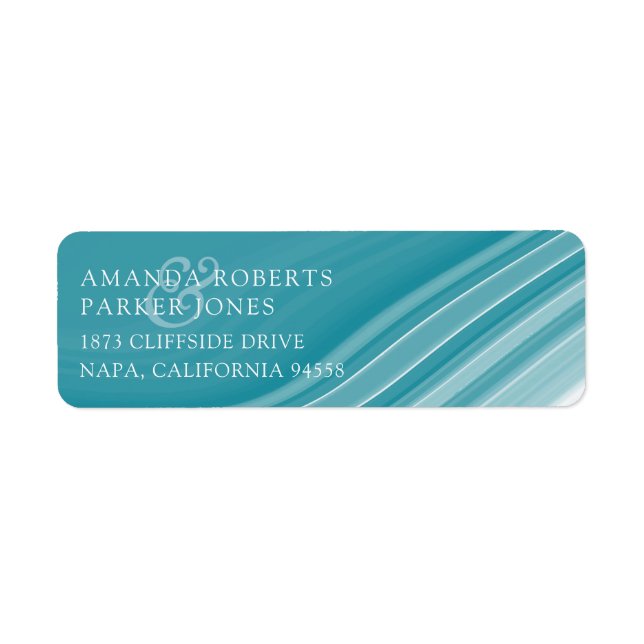 Luxury Marble Wedding Return Address (Front)