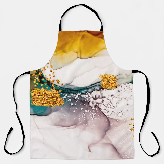 Luxury marble with glitter gold apron (Front)