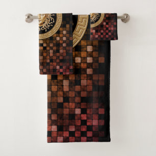 Luxury Medusa Gold  Bath Towel Set