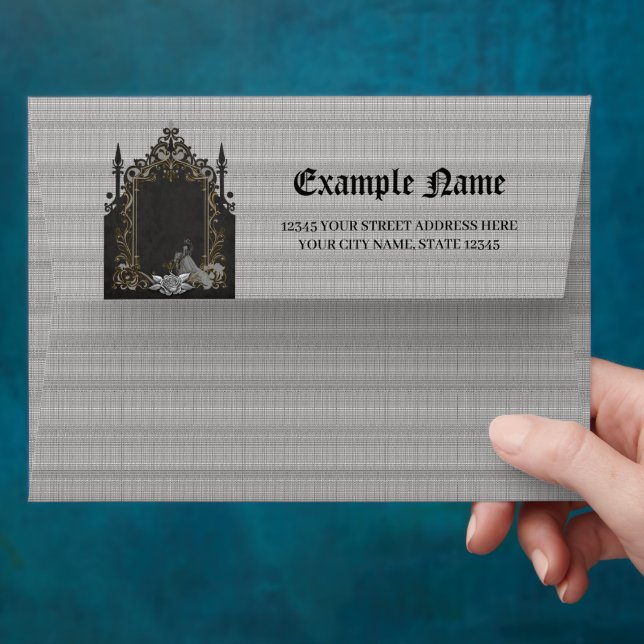 Luxury meets romance. envelope (Hand)