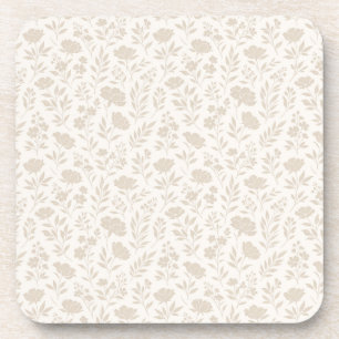 Luxury Minimal Botanical Pattern Coaster