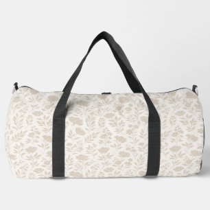 Luxury Minimal Botanical Pattern Duffle Bag