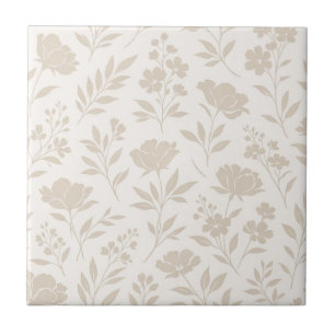 Luxury Minimal Botanical Pattern Tile
