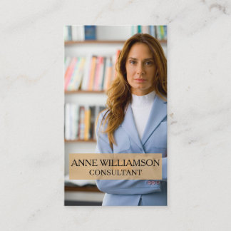 Luxury Minimal Modern Professional Photo Business Card