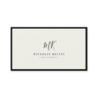 Luxury Minimal Monogram Black Ivory Chic Stylish