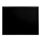 Luxury Minimalist Black Calendar for Modern Spaces