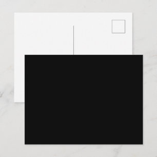 Luxury Minimalist Black Christmas Collection Holiday Postcard