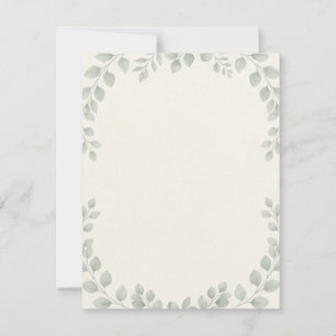 Luxury Minimalist Botanical Eucalyptus Wedding Inv