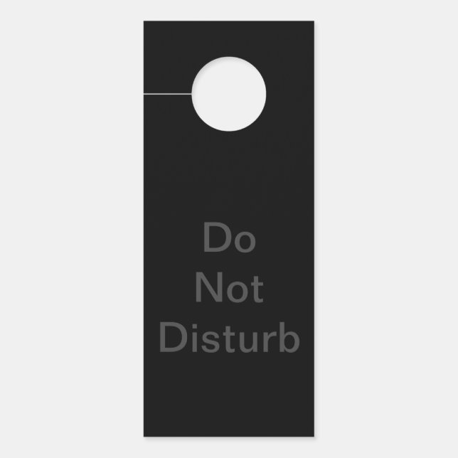 Luxury Minimalist Do Not Disturb Sign (Front)