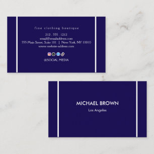 Luxury Minimalist Ivory Boutique Business Card
