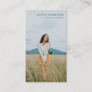 Luxury Minimalist Photography Business Card