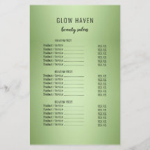 Luxury Mint Green Beauty Salon