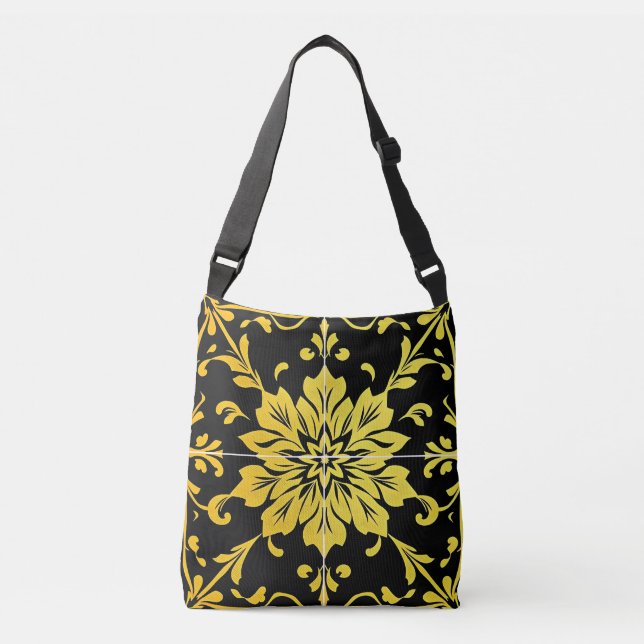 Luxury Modern Elegant Floral Collection Crossbody Bag (Front)