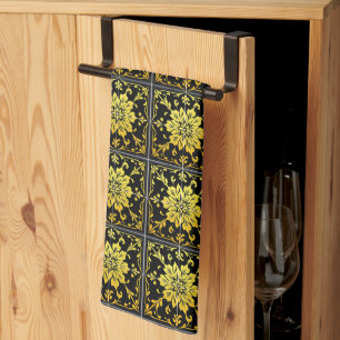 Luxury Modern Elegant Floral Collection Kitchen Towel