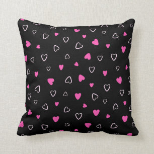 Luxury Modern Elegant Love Heart Throw Pillow