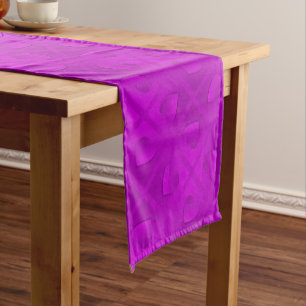 Luxury Modern Elegant Purple Heart Long Table Runner