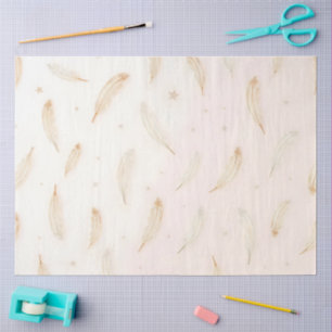 Luxury Modern Feathers Boho Collection Tissue Paper