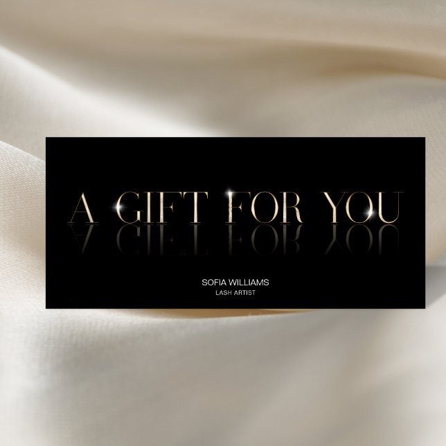 Luxury  Modern Gift Certificate Gift Card add logo (Creator Uploaded)