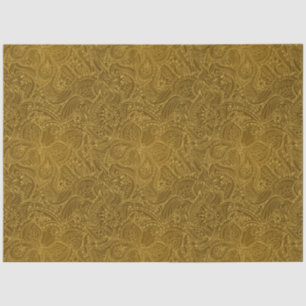 Luxury Modern Gold Natural Floral Butterfly Tissue Paper