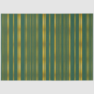 Luxury Modern Green Gold Linen Texture Collection Tissue Paper