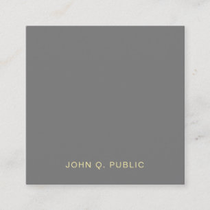 Luxury Modern Professional Elegant Premium Silk Square Business Card