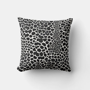 Luxury Modern White Leopard Elegant Collection Throw Pillow