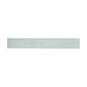 Luxury & Modern Wrap Around Return Address Label