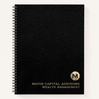 Luxury Monogram Initial Logo Notebook