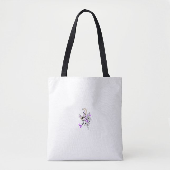 Luxury Monogram-Inspired Tote – Personalized Gift  Bag (Front)