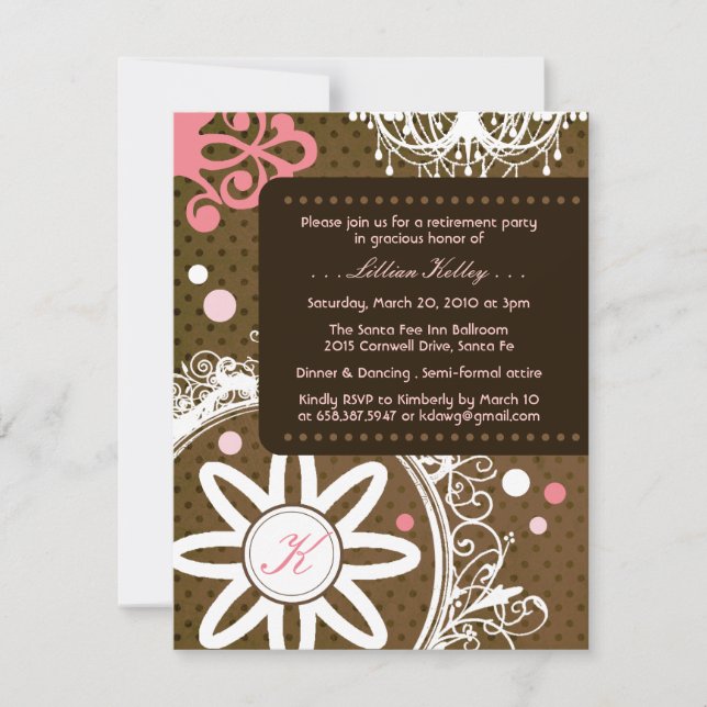 Luxury Monogram Invitations (Front)