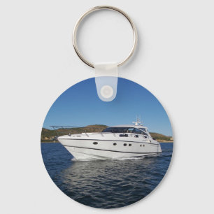 Luxury Motor Boat Keychain