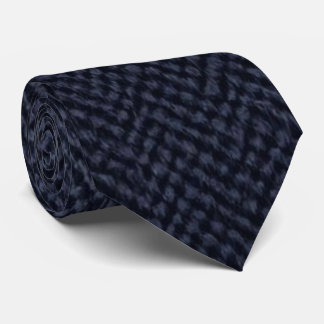 Luxury Navy Blue Saffiano Crosshatch Textured Neck Tie