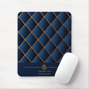 Luxury Navy Gold Executive Mousepad