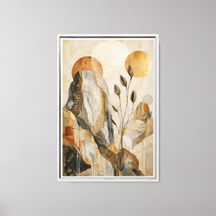 Luxury Neutral Abstract Landscape Canvas Print