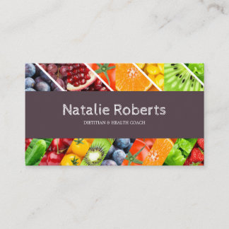Luxury Nutrition Dietician Appointment  Business Card