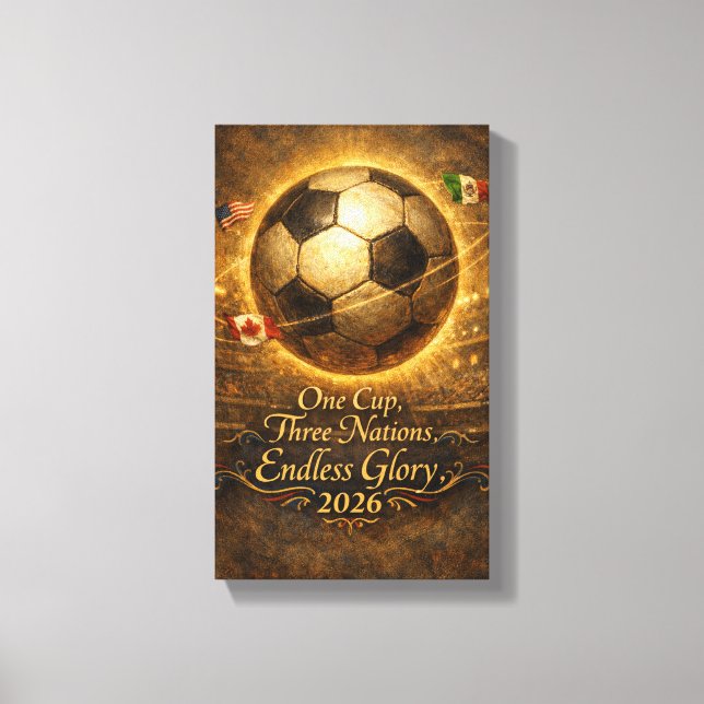 Luxury  One Cup Three Nations Endless Glory 2026  Canvas Print (Front)
