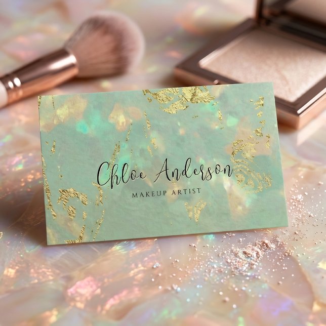 Luxury Opal Stone Business Card Design (Creator Uploaded)