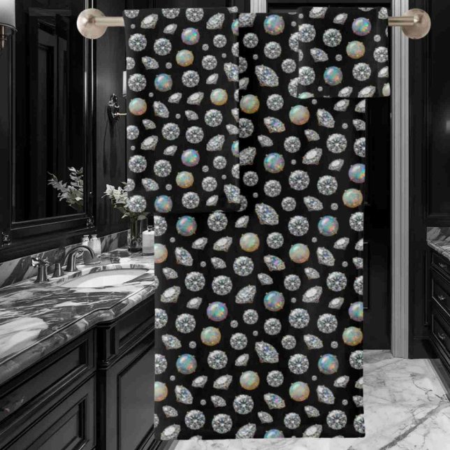 Luxury Opals and Diamonds Towel Set (Creator Uploaded)